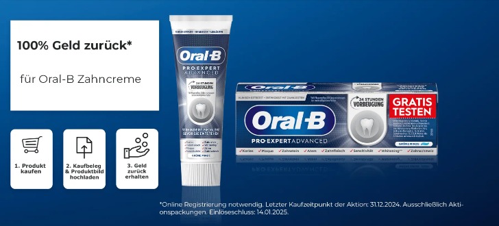 Oral B Geld zurueck Aktion 2024